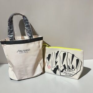 Shiseido tote bag Bundle Tokyo Tote from Recycled Material New & make up bag